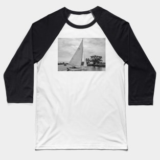 Sailing along the River Bure, Norfolk Broads Baseball T-Shirt